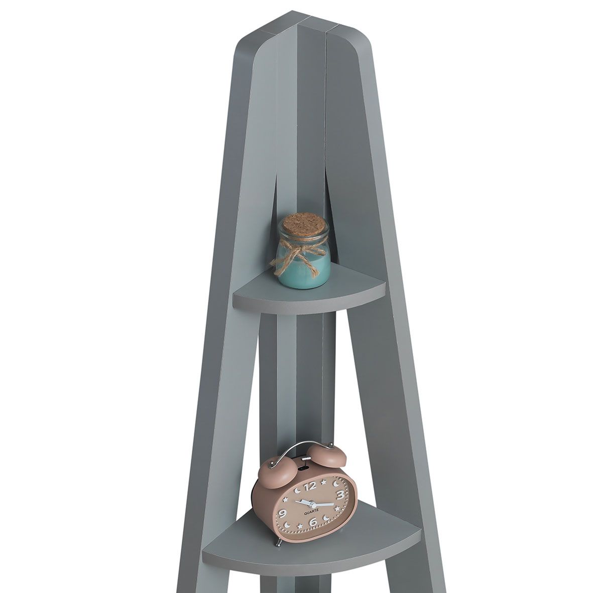 Riva Corner ladder bookcase