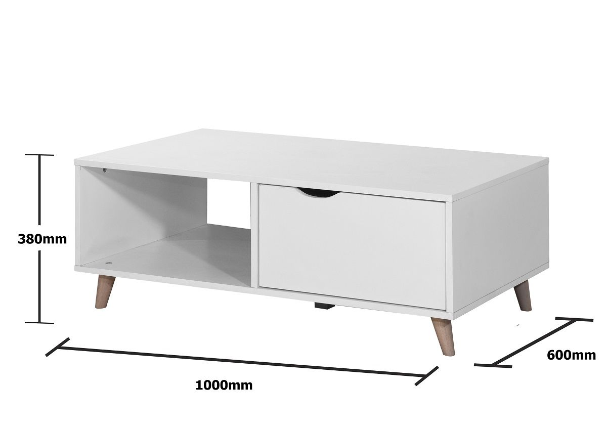 Pulford Coffee Table with 2 Drawers