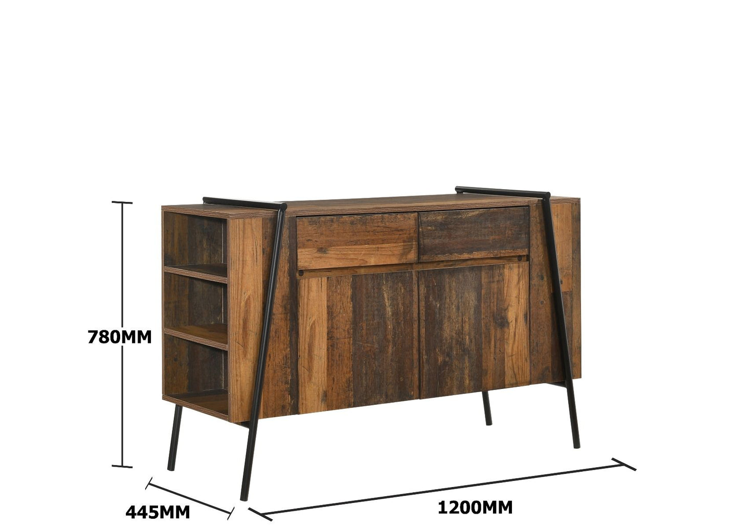 Abbey Sideboard with 2 Doors & 2 Drawers