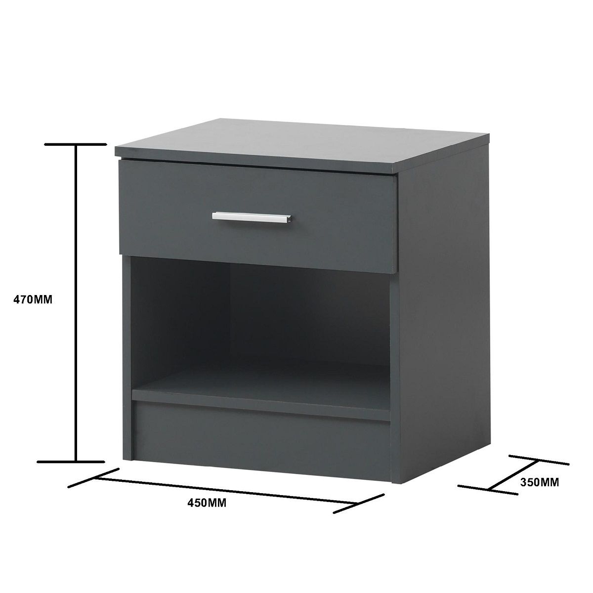 Rio Costa Nightstand with 1 Drawer