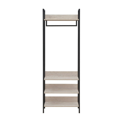 Zahar Open Wardrobe with 4 Shelves