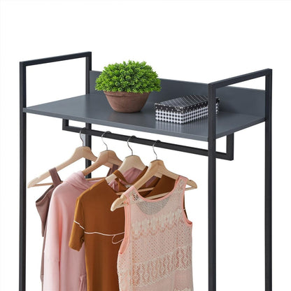 Open Wardrobe with 4 Shelves