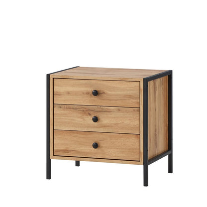 Zahra Nightstand with 3 Drawers