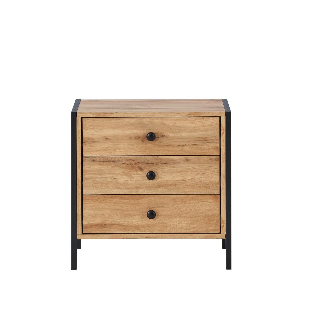 Zahra Nightstand with 3 Drawers