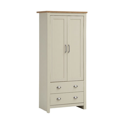 Lisbon 3 Piece Set 2 Door Wardrobe, 2+2 Chest 1 Drw Bedside