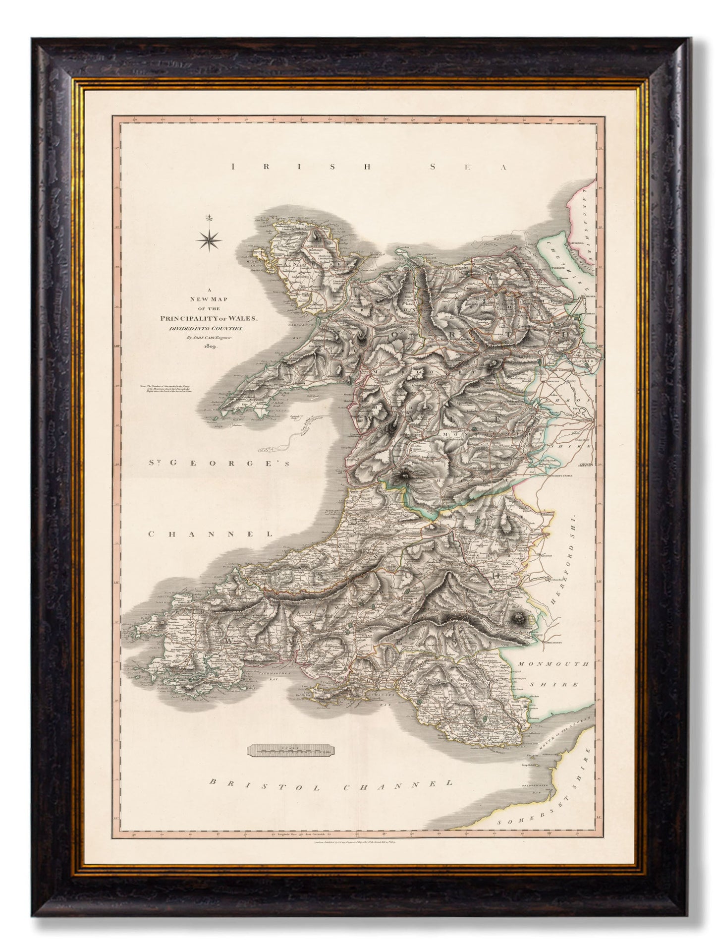 c.1809 Map of Wales